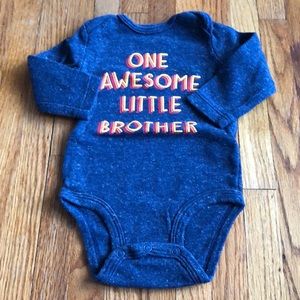 carter’s | little bro onesie | size 6 months